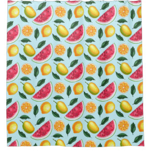 Tropical Fruit Shower Curtain