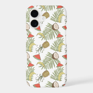 Tropical Fruit Sketch Pattern