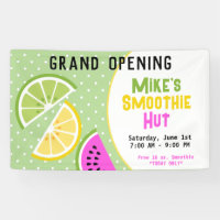 Tropical Fruit Smoothie Business Grand Opening