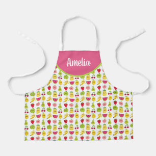 Tropical Fruit So Cute Add Your Name  Apron