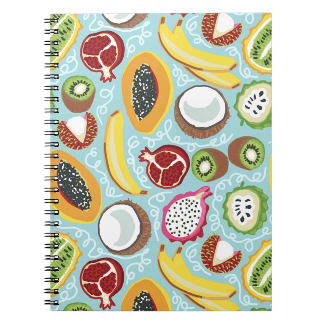Tropical Fruit Spiral Notebook (Front)