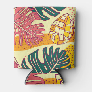 Tropical Fruit: Vibrant Pattern Design Can Cooler