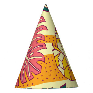 Tropical Fruit: Vibrant Pattern Design Party Hat