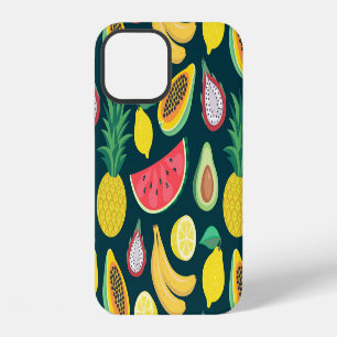 Tropical Fruit Vintage Pattern Bliss iPhone 12 Case