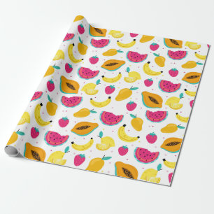 Tropical Fruit Wrapping Paper