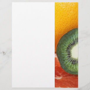 Tropical fruits: kiwi and grapefruit flyer