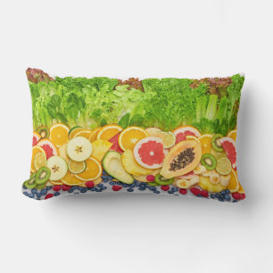 Tropical Fruits Lumbar Cushion
