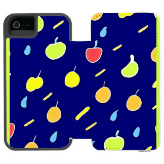 Tropical Fruits Neon Colours Pattern Incipio Watson™ iPhone 5 Wallet Case