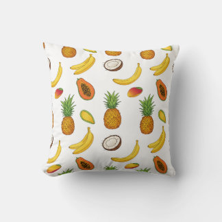 Tropical Fruits Pattern Cushion