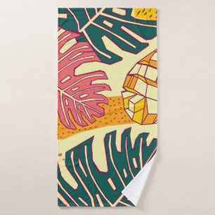 Tropical fruits,pattern design bath towel