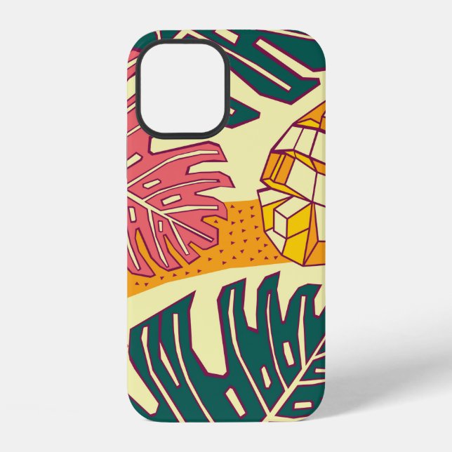 Tropical fruits,pattern design iPhone case (Back)