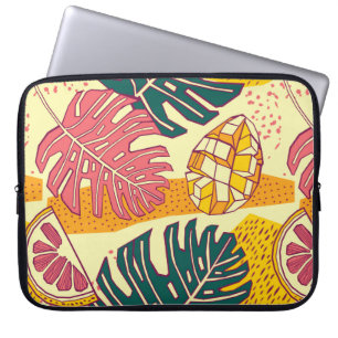 Tropical fruits,pattern design laptop sleeve