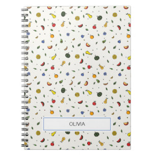 Tropical Fruits Personalised Notebook