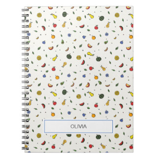 Tropical Fruits Personalised Notebook