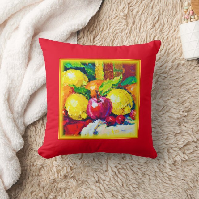 Tropical Fruits Pianting. Buy Now Cushion (Blanket)