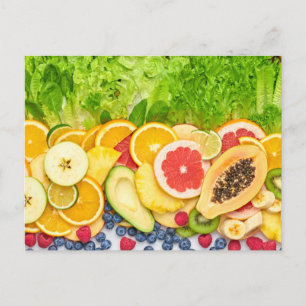 Tropical Fruits Postcard