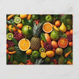 Tropical Fruits Postcard