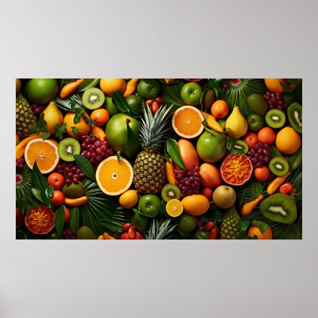 Tropical Fruits Poster (Front)
