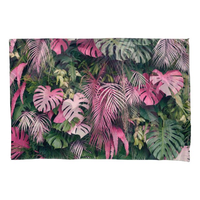 Tropical Full Background Trees Pillowcase (Front)