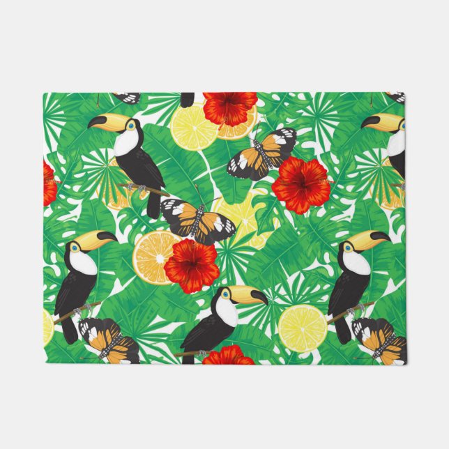 Tropical garden doormat (Front)