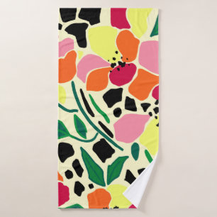 Tropical Garden Dots Bath Towel Set