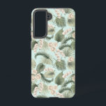 Tropical Garden Floral Orchid & Palm Pattern Samsung Galaxy Case<br><div class="desc">Check out this design featuring orchids and palm tree leaves</div>