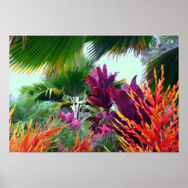 Tropical Garden in Paradise Print (Front)