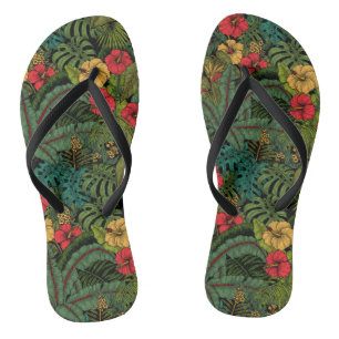 Tropical garden jandals