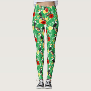 Tropical garden leggings