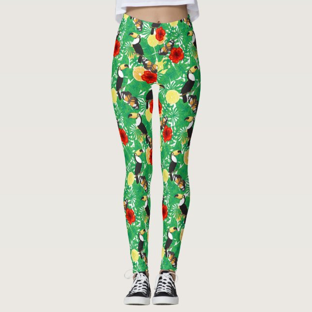 Tropical garden leggings (Front)