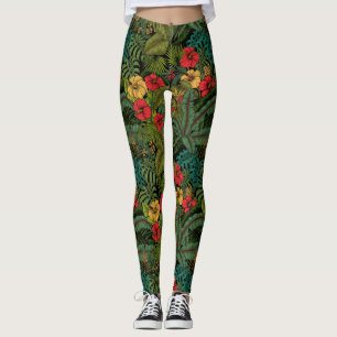 Tropical garden leggings