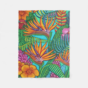Tropical Gems Custom Fleece Blanket