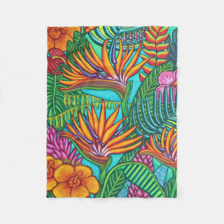 Tropical Gems Custom Fleece Blanket