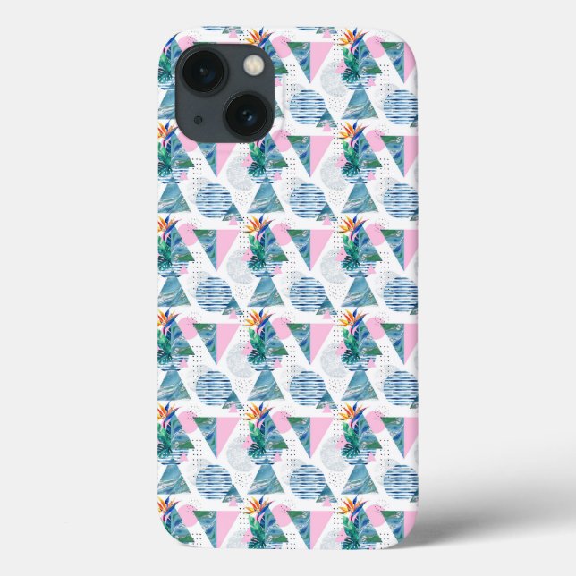 Tropical Geometric Pattern Case-Mate iPhone Case (Back)