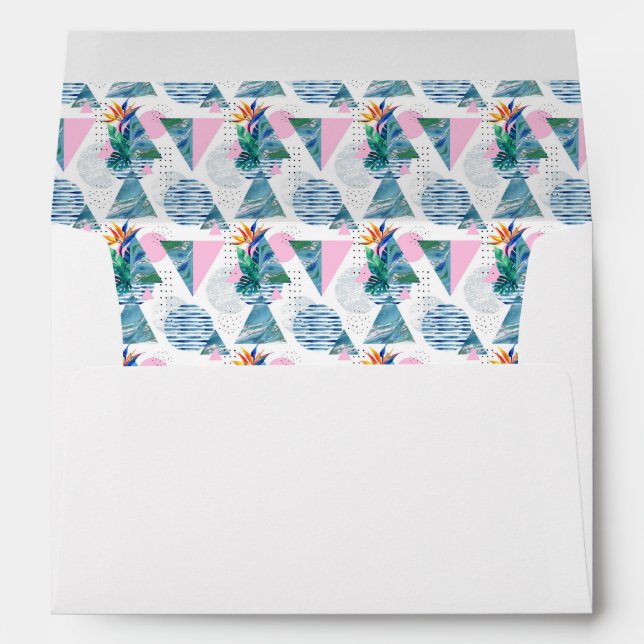 Tropical Geometric Pattern Envelope (Back (Bottom))