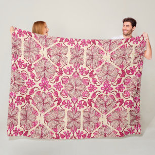 Tropical geometry fleece blanket