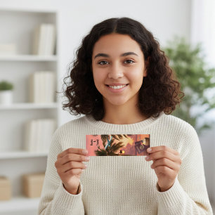 Tropical Getaway Bookmark Mini Business Card