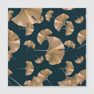 Tropical ginko palm leaves, Hawaiian pattern.