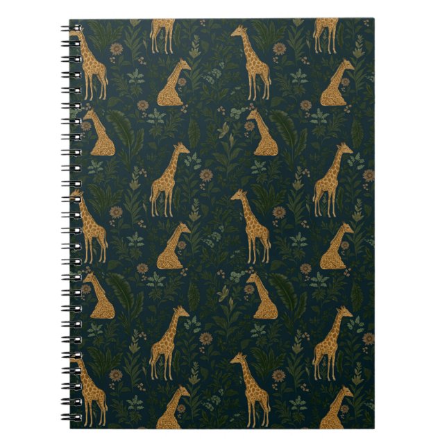 Tropical Giraffe Hangout Notebook (Front)