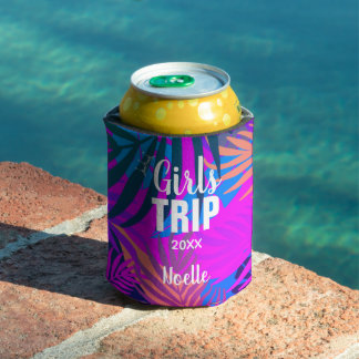 Tropical Girls Trip with Crown & Year Can Cooler