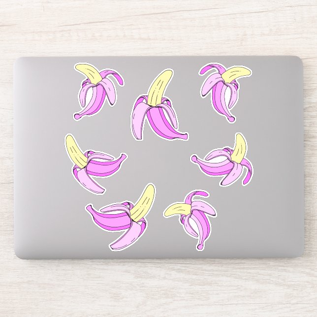 Tropical Girly Pink Bananas Fruit (Computer)