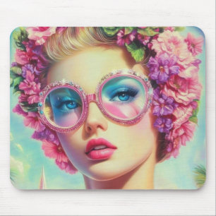 Tropical Glamour Queen Mouse Pad
