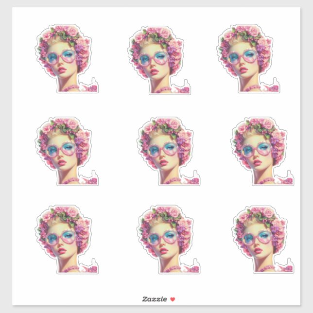 Tropical Glamour Queen Sticker (Sheet)