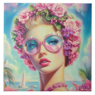 Tropical Glamour Queen Tile