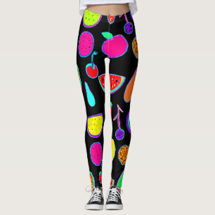 Tropical Glow Explosion Leggings