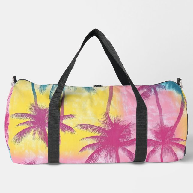 Tropical Glow Travel Duffle Bag (Front)