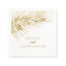 Tropical Gold Palm wedding Napkins