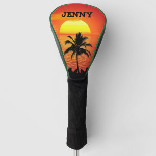 TROPICAL GOLF DRIVER COVER PERSONALIZED