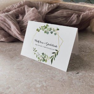 Tropical Green Leaves Thank You