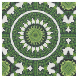Tropical Green Mandala Fabric